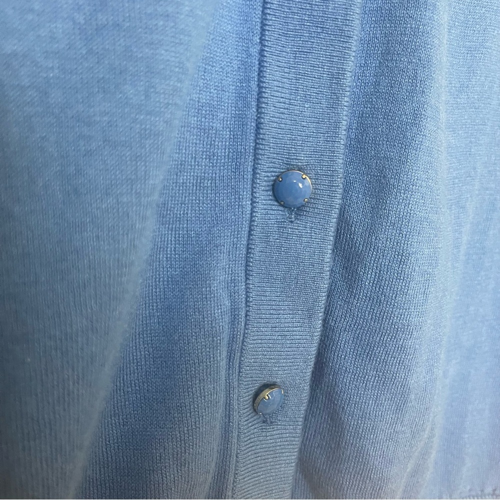 Kate Spade New York Somerset Bow Blue Cardigan, M - Picture 8 of 14